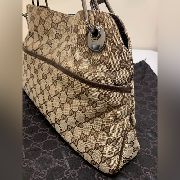 SOLD ❌ Authentic Gucci Monogram Eclipse Shoulder Bag ♥️ - Picture 7 of 16